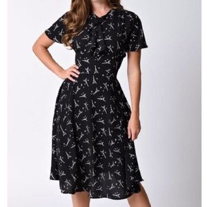 Unique Vintage Retro Eiffel Tower Dress